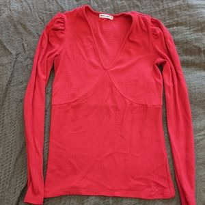 Marine Layer red long sleeve shirt size small